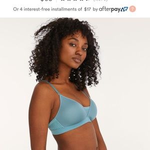 Third love seamless striped wireless bra